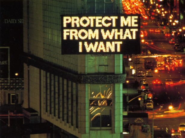jenny-holzer-untitled-protect-me-from-what-i-want-text-displayed-in-times-square-nyc-1982